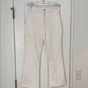 Altuzarra White Ankle & Cropped Jeans